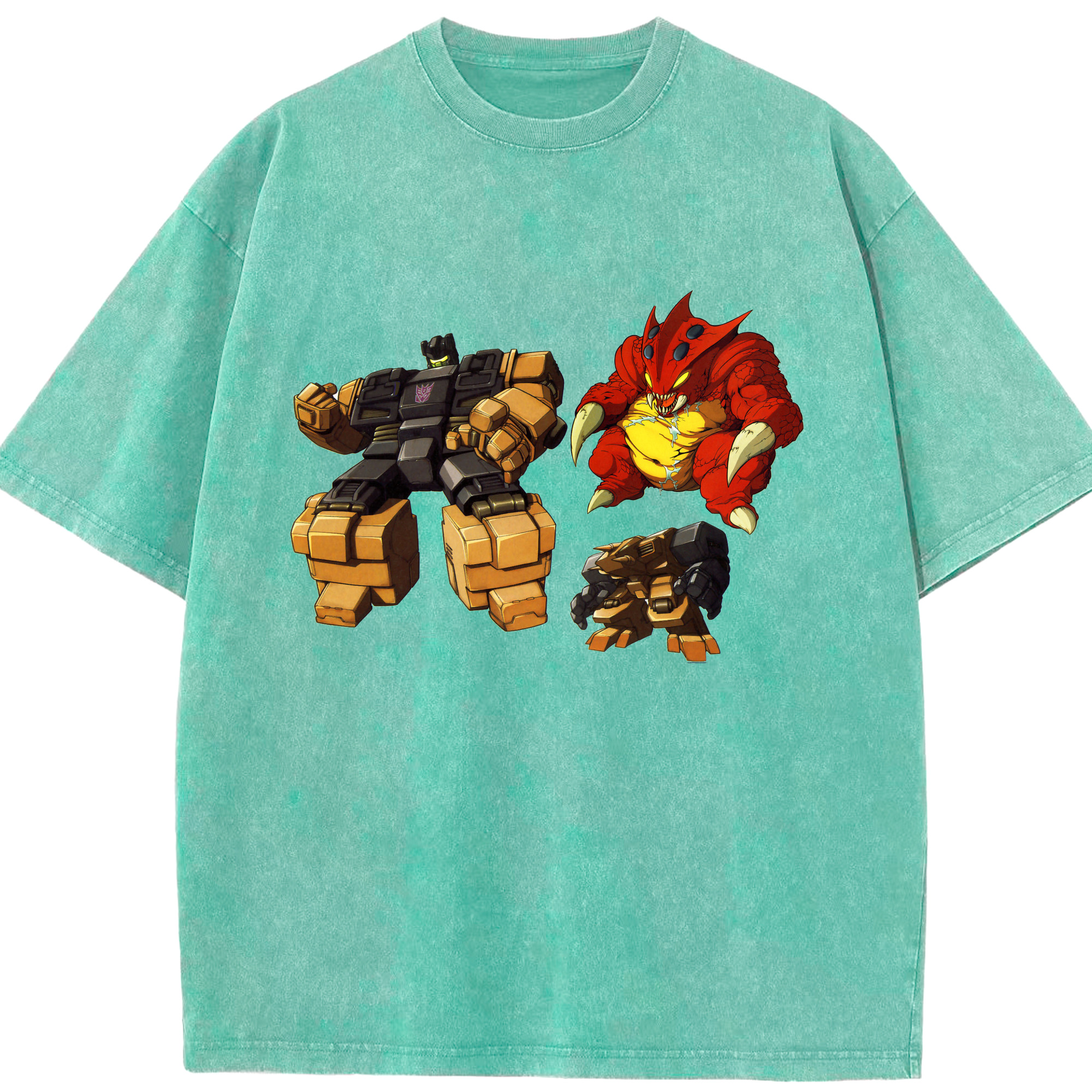 （画像用）  綿100% ヴィンテージ風 半袖Tシャツ（フロントプリント）